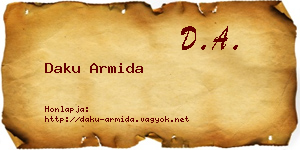 Daku Armida névjegykártya